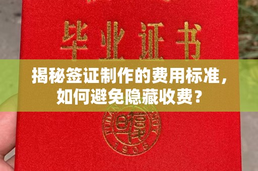桦川揭秘签证制作的费用标准，如何避免隐藏收费？